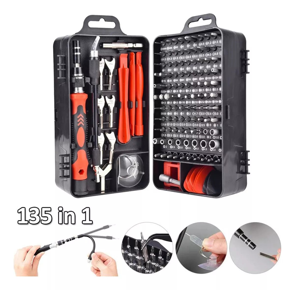 Set Kit Juego Destornillador 135 En 1