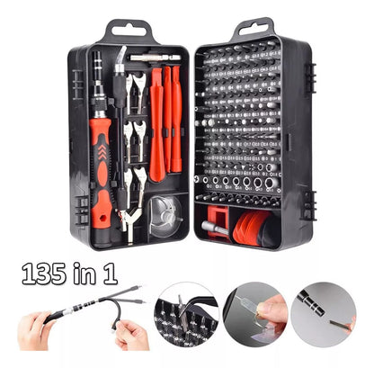 Set Kit Juego Destornillador 135 En 1