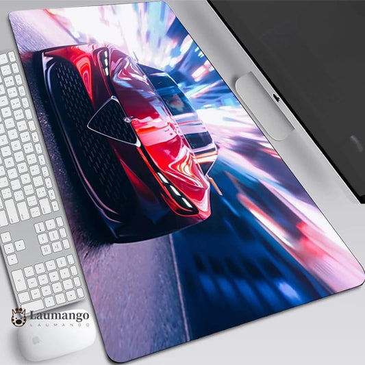 Mouse Pad Gamer Auto Rojo